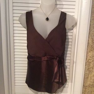 EUC Lane Bryant size 24 brown satin cami